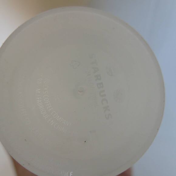 STARBUCKS  Reusable Cold Cup Clear/Green Logo with Colorful Straw Lid 24 Oz - Picture 6 of 6